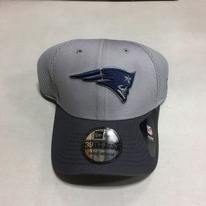 NWT NEW ERA 39THIRTY NFL NEW ENGLAND PATRIOTS NAVY/GRAY HAT CAP SMALL-MEDIUM
